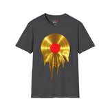 Melting Gold Record Unisex Softstyle T-Shirt