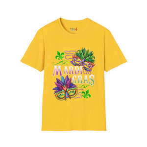 Mardi Gras Masks Unisex Softstyle T-Shirt