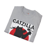 Catzilla Funny T Shirt Relatable Meme Tee Sarcastic Humor Graphic Shirt
