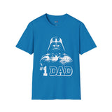 Number 1 Dad in the Galaxy Retro Space T Shirt, Vintage Sci Fi Graphic Tee, Galaxy Shirt