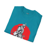 Red Moon Rising Japanese Samurai T Shirt, Asian Graphic Tee, Bushido Warrior Shirt