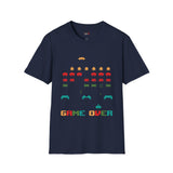 Game Over Vintage Alien T Shirt, Retro UFO Graphic Tee, Space Streetwear Shirt