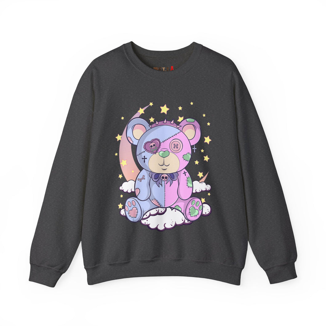 Pink Blue Pastel Teddy Bear Sweatshirt