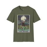 The Moon XVIII Tarot Card T Shirt, Mystic Graphic Tee, Spiritual Shirt