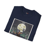 The Moon XVIII Tarot Card T Shirt, Mystic Graphic Tee, Spiritual Shirt