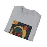 77 Bounty Hunter Blaster Retro Space T Shirt, Vintage Sci Fi Graphic Tee, Galaxy Shirt