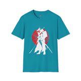 Red Moon Japanese Samurai T Shirt, Asian Graphic Tee, Bushido Warrior Shirt