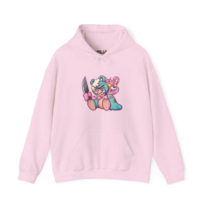 Two Headed Knife Teddy Bear Hoodie