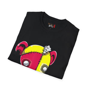 Red & Yellow Teddy Bear Unisex Softstyle T-Shirt