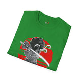 Afro Samurai Queen Japanese Samurai T Shirt, Asian Graphic Tee, Bushido Warrior Shirt