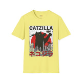 Catzilla Funny T Shirt Relatable Meme Tee Sarcastic Humor Graphic Shirt