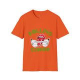 Green Rolling Stoned Funny Weed T Shirt, Cannabis Graphic Tee, 420 Stoner Shirt