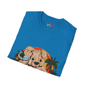 DJ Teddy Bear Unisex Softstyle T-Shirt