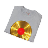 Melting Gold Record Unisex Softstyle T-Shirt