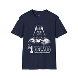 Number 1 Dad in the Galaxy Retro Space T Shirt, Vintage Sci Fi Graphic Tee, Galaxy Shirt