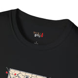 Dual Sword Fem Warrior Japanese Samurai T Shirt, Asian Graphic Tee, Bushido Warrior Shirt