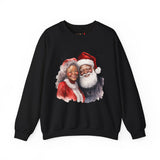 Black Santa 10 Unisex Heavy Blend™ Crewneck Sweatshirt