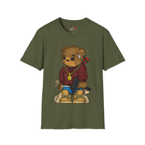 Drippy Bear Unisex Softstyle T-Shirt