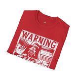Warning Choking Hazard Retro Space T Shirt, Vintage Sci Fi Graphic Tee, Galaxy Shirt