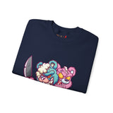 Two Headed Knife Teddy Bear Sweatshirt
