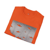 Cat Invasion Selfie Alien T Shirt for Men/Women, Funny UFO Shirt, Sci Fi Graphic Tee