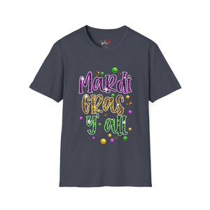 Mardi Gras Y'all Unisex Softstyle T-Shirt