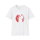 Red Moon Japanese Samurai T Shirt, Asian Graphic Tee, Bushido Warrior Shirt