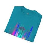 Dino Abduction Alien T Shirt for Men/Women, Funny UFO Shirt, Sci Fi Graphic Tee
