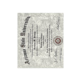 Custom Diploma Blanket