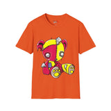 Red & Yellow Teddy Bear Unisex Softstyle T-Shirt
