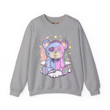 Pink Blue Pastel Teddy Bear Sweatshirt