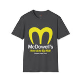 McDowell's Funny T Shirt Relatable Meme Tee Sarcastic Humor Graphic Shirt