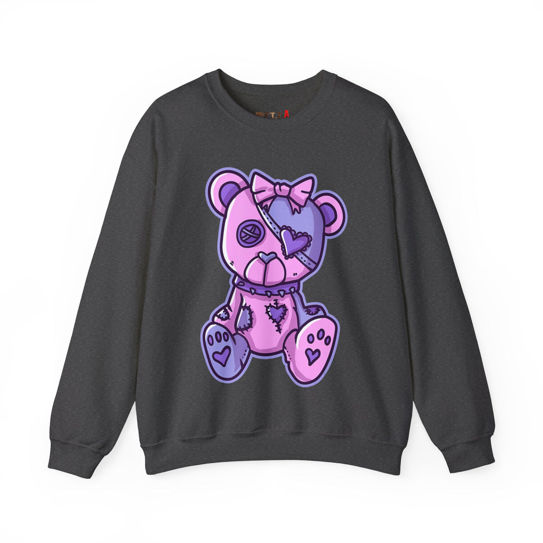 Button Eye Teddy Bear Sweatshirt