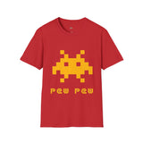 Pew Pew Invader Alien T Shirt for Men/Women, Funny UFO Shirt, Sci Fi Graphic Tee