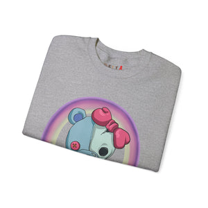 Rainbow Missing Eye Teddy Bear Sweatshirt