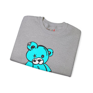 Missing Button Eye Teddy Bear Sweatshirt