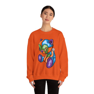 Sad Patched Teddy Bear Sweatshirt