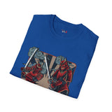Dueling Samurai Warriors Japanese Samurai T Shirt, Asian Graphic Tee, Bushido Warrior Shirt