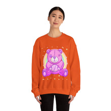 Load image into Gallery viewer, Purple Stitches Teddy Bear Sweatshirt
