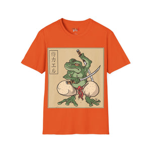 Samurai Frog Unisex Softstyle T-Shirt