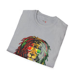 Smoking Rasta Lion Funny Weed T Shirt, Cannabis Graphic Tee, 420 Stoner Shirt