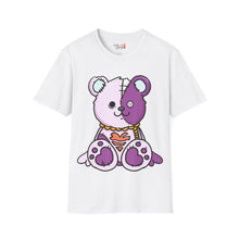 Load image into Gallery viewer, Purple Two Tone Teddy Bear T-shirt
