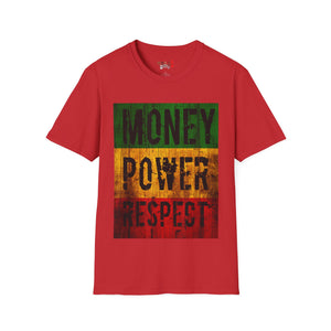 Money Power Respect Unisex Softstyle T-Shirt