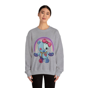 Rainbow Missing Eye Teddy Bear Sweatshirt