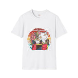 Banadaged Kitty Japanese Samurai T Shirt, Asian Graphic Tee, Bushido Warrior Shirt