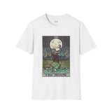 The Moon XVIII Tarot Card T Shirt, Mystic Graphic Tee, Spiritual Shirt