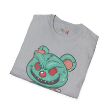 Load image into Gallery viewer, Evil Patched Teddy Bear Unisex Softstyle T-Shirt
