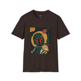 77 Bounty Hunter Blaster Retro Space T Shirt, Vintage Sci Fi Graphic Tee, Galaxy Shirt