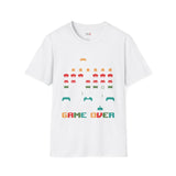 Game Over Vintage Alien T Shirt, Retro UFO Graphic Tee, Space Streetwear Shirt