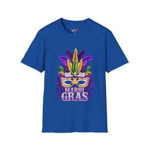 Mardi Gras Mask Unisex Softstyle T-Shirt